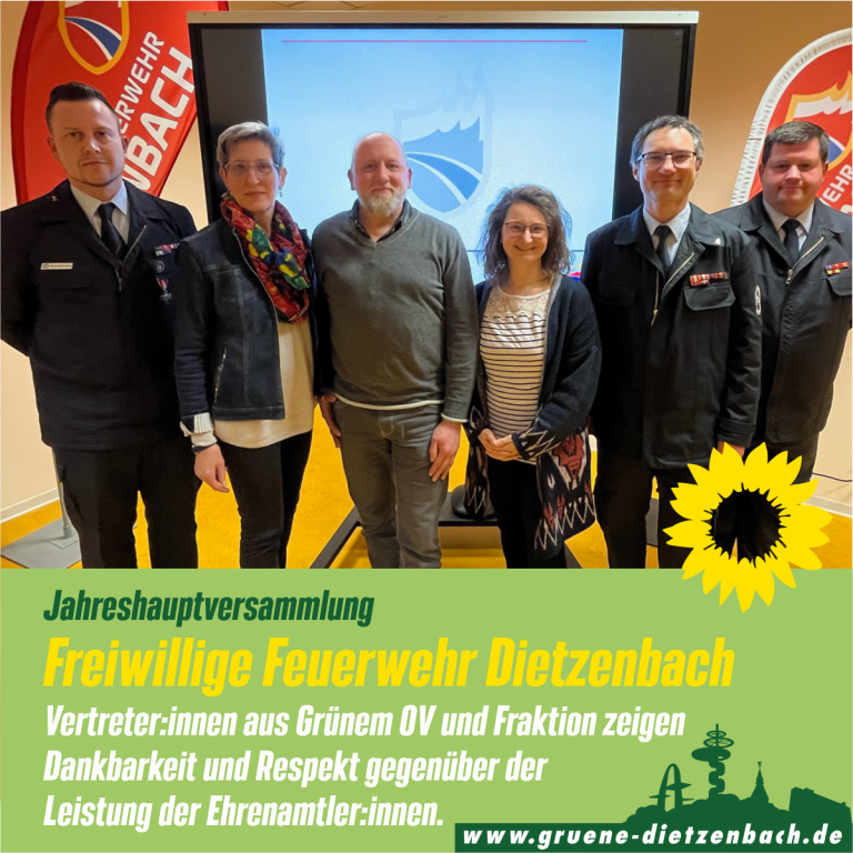 Jahreshauptversammlung bei der Freiwilligen Feuerwehr Dietzenbach
